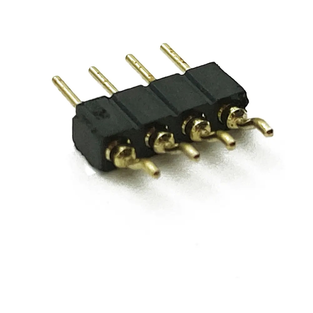 2.00mm Machined Pin header SMD L=10.0mm Double Single Row SMT 1x4P Machined Pin header Connectors