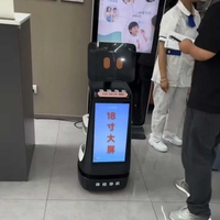 Robot d'accueil intelligent, robot de service commercial à intelligence artificielle avec grand écran pour l'orientation des clients et les services d'information