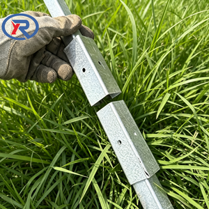Kit de réparation de poteaux de clôture, piquets de sol en acier pour fixer les poteaux de clôture en bois inclinés ou cassés - Product Image 4