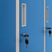 Armoire de rangement pour vêtements de travail industrielle, casier métallique à deux portes pour employés