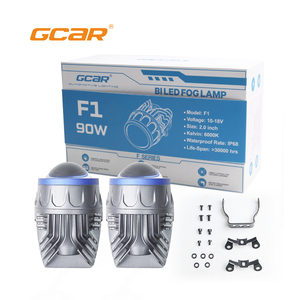 GCAR 2026 Nuevo Proyector Bi-LED <span class=keywords><strong>F1</strong></span> de 2 Pulgadas, Lámpara Antiniebla de un Solo Color 6000K, IP67 Impermeable, Luz de Conducción Universal para Autos y Motocicletas - Product Image 1