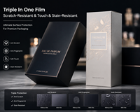 Film de lamination BOPP velours 3-en-1 le plus vendu, 25 microns, pour impression d'invitations de mariage en rouleau