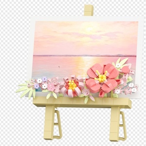 7323-7326 Bloques de Construcción de Plástico para Pintar Flores Frescas, Micro Partículas de Diamante, Juguetes Educativos de Ensamblaje DIY - Product Image 6
