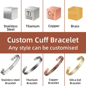 Unisex điều trị từ Vòng đeo tay cho viêm khớp có thể điều chỉnh thời trang mô hình hình học <span class=keywords><strong>Bangles</strong></span> <span class=keywords><strong>2</strong></span> năm đảm bảo giảm đau - Product Image 5