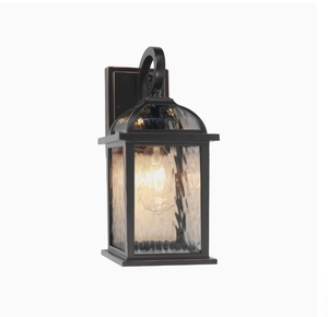 Lampe murale classique noire mate antirouille avec base E26 pour balcon et couloir - Product Image 4