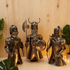 SYLVAN Knight - Botellero de Hierro Forjado Vintage, Soporte para Botellas de Vino de Metal, Escultura Artística Creativa, Soporte para Vino para Decoración del Hogar o <span class=keywords><strong>Bar</strong></span> - Product Image 4