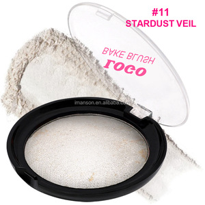 Paleta de colorete y <span class=keywords><strong>bronceador</strong></span> horneado resistente al agua de larga duración altamente pigmentada con logotipo personalizado resaltador maquillaje polvo compacto para cara - Product Image 6