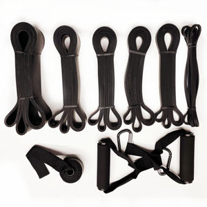 Set di fasce di resistenza personalizzate senza lattice/fascia di potenza di resistenza fitness <span class=keywords><strong>nera</strong></span>/fascia assistita per pull up da palestra a colori personalizzata - Product Image 5