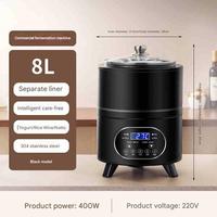 Commercial nouveau pour ferme jus oeuf bière Fermentation Machine 8L 12L acier inoxydable grec probiotique yaourt fabricant pasteurisateur