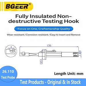 4mm Bananenstecker-Multimeter-Prüfhaken – Zerstörungsfreie, schnelle Drahtdurchdringungssonden, Abisolierfreier <span class=keywords><strong>Tester</strong></span> für Kfz-Stromkreise - Product Image 5