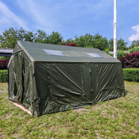 Nouvelle tente gonflable verte 12 saisons avec hauteur latérale étendue, imperméable, résistante aux UV, portable, en Oxford 300D, pour l'extérieur, installation facile
