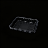 Boîtes en plastique PP de qualité alimentaire, emballages rectangulaires jetables sur mesure pour usage industriel (viande, nouilles)