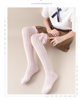 Chaussettes mi-tube pour enfants Bow Lolita Filles Princesse Style Bas Printemps et Automne Bébé Chaussettes Longues Au Genou