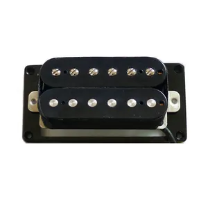 Donlis Alnico 2 nikel perak Baseplate terbuka gitar Humbucker Pickup dengan 16K Output tinggi untuk kustom buatan tangan kit