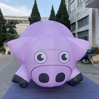 Jenor-Mignon Gros Animaux Gonflables Mouton/Cochon/Vache/Âne pour Événement à Thème