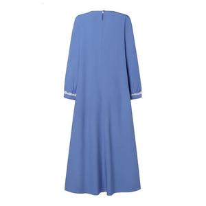 Abito da donna musulmano in pizzo con giuntura abito casual largo abaya prezzo in arabia Saudita abaya donna musulmana <span class=keywords><strong>abbigliamento</strong></span> arabo - Product Image 6