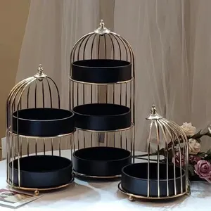 decorative bird cage flower vase