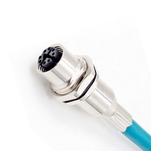 M12 x Mã 8Pin cáp thẳng RJ45 M12 xcoded 30cm cat6A che chắn công nghiệp cáp thông tin liên lạc CE chứng nhận cho trao đổi - Product Image 4