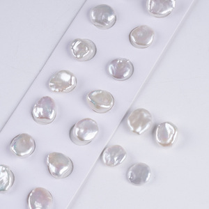 ไข่มุกธรรมชาติสีขาวขายส่ง ขนาด 10-19 มม. หลายขนาด ไข่มุกรีไซเคิลพร้อมอนุภาคแสงสว่างสำหรับทำเครื่องประดับ DIY - Product Image 4