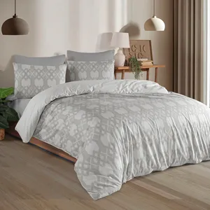 Juego de Ropa de Cama Karden Flower Dream Cotton Nexus 100% Algodón Popelín para Cama Doble, Múltiples Colores, Incluye Funda Nórdica, Sábana Plana y 2 Fundas de Almohada - Product Image 6
