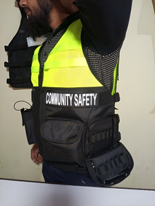 Gilet de sécurité réfléchissant haute visibilité avec fermeture éclair avant, poche multifonctionnelle, uniforme de garde de sécurité, gilet de sécurité pour les paramédicaux et la communauté - Product Image 5