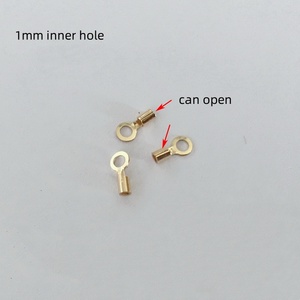 No deslustre GF 14K Gold Filled Crimp End <span class=keywords><strong>Claps</strong></span> para pulsera collar hallazgos de joyería accesorios de joyería DIY - Product Image 5