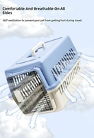 NOUVEAU - Vente flash - Transporteur pour animaux de compagnie en plastique - Portable - Respirant - Boîte de transport pour chat et chien - Transport aérien