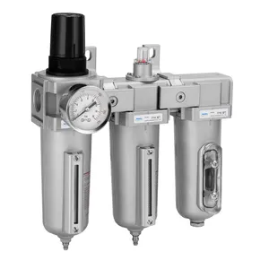 NANPU 1/2" NPT Pneumatic Pressure Regulators 3 Stage Air Treatment Unit Particulate Filter,Desiccant Dryer Air Regulator