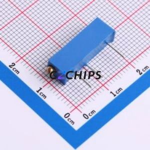 Résistance/potentiomètre réglable 3006P-1-204, composant traversant (THT)-3P, 19,3x4,9 mm, résistance 200 kOhm, 10 %, 750 mW, 250 ppm/ ℃ - Product Image 2