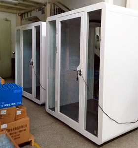 Chambre insonorisée Bureau mobile Salle de négociation <span class=keywords><strong>Cabine</strong></span> silencieuse <span class=keywords><strong>Studio</strong></span> d'enregistrement <span class=keywords><strong>Cabine</strong></span> téléphonique détachable - Product Image 3