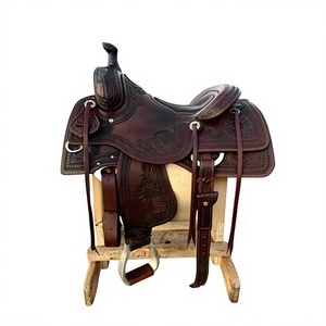 Sillín de Carreras de Cuero Genuino Personalizado por el Fabricante, Asiento de Silla de Montar para Caballo Resistente al Agua, Absorbente del Sudor, Duradero y de Alta Resistencia, Modelo BS - Product Image 4