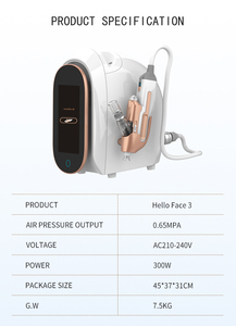 Máquina de Hidrodermoabrasión Facial con Chorro de Agua sin Dolor, Portátil, de 300W, de Metal ABS, para Uso Profesional en Spa, Hello Face 3 - Product Image 6