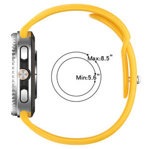 สายนาฬิกาซิลิโคนขายส่งสำหรับ Samsung Galaxy Watch8/Watch8 Classic แบบหัวเข็มขัดกลับด้าน ขนาด 46/40/44 มม. - Product Image 4