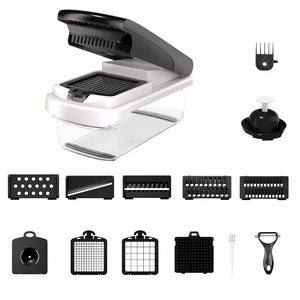 BPA Free Manual Multifunctional Kitchen <b>Tools</b> Onion Slicer 15-Piece Vegetable Cutter Shredder <b>Hand</b> Graters Fruit Chopper 2025 - Product Image 6