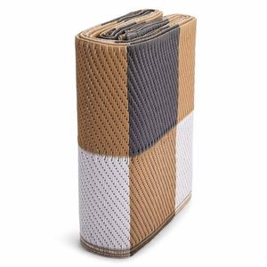 Tapis de pique-nique tissé imperméable pliable réversible à carreaux pour extérieur, plage, camping, grande taille, portable, personnalisable - Product Image 1