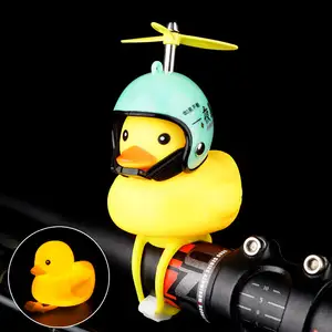 New Small Yellow Duck Bicycle lamp Mountain Bike Electric Horn lamp Road Cycling Bicycle Horn Headlamp