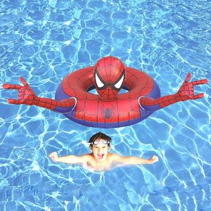 Spider-Man Inflatable Swimming Ring 100cm Kids Pool Float Water Toy For Children Outdoor Fun - Product Image 2
