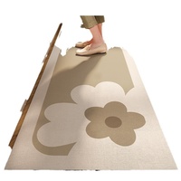 Tapis de sol d'entrée de cuisine antidérapant, absorbant, résistant à la saleté, lavable, imperméable, avec terre de diatomée de haute qualité