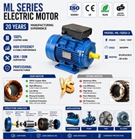 Moteur électrique asynchrone monophasé multifonction 7,5 kW 10 CV 50 Hz