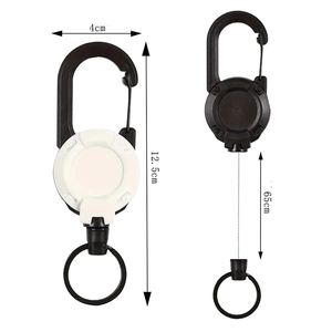 Porte-clés Yoyo Rétractable Robuste en Plastique Coloré avec Logo Personnalisé, Anti-Perte, et Clip Mousqueton pour Badge – Vente en Gros - Product Image 4