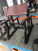 Banc de musculation XinRui pour exercices de flexion des bras, avec construction en acier inoxydable et caoutchouc, et pile de poids de 50 kg
