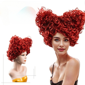 El fabricante The New Cos Pelucas, Alicia en el país de las Maravillas Red Queen's Juegos de pelucas y cabello rizado - Product Image 1