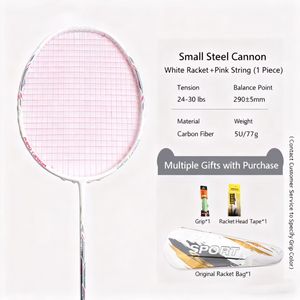 Guangyu Lightning Strike, raquette de <span class=keywords><strong>badminton</strong></span> légère en aluminium et fibre de carbone, haute qualité, durable, 5U, pour adultes, tissu - Product Image 4