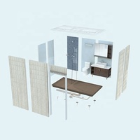 Nouvelles unités préfabriquées de module de douche de cosse de salle de bains de conception moderne de haute qualité pour Greentree Hotel BUL1618