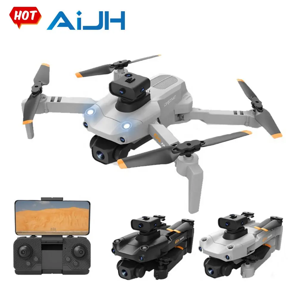 AiJH Rc Quadcopter 4K HD Obstacle Avoidance Drone Photography Dron WiFi Fpv Foldable Positioning Rc Drones