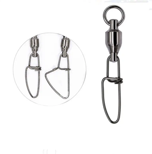 Synnex - Eslabón Giratorio <span class=keywords><strong>de</strong></span> Acero Inoxidable para <span class=keywords><strong>Pesca</strong></span> con Rodamiento <span class=keywords><strong>de</strong></span> Bolas, en Negro/Blanco/Níquel, Tamaño 0~8, Buen <span class=keywords><strong>Precio</strong></span> - Product Image 2