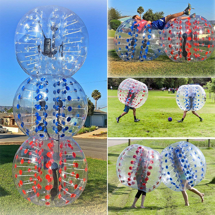 YUQI Inflatable Bumper Bubble Soccer Ball 0.8mm Eco-Friendly PVC Zorb Ball Human Hamster Ball for Adults and Kids
