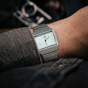 Montre carrée blanche CILOA pour homme, cadeau de luxe personnalisable, nouveau style, haute qualité, tendance, montre à quartz étanche - Product Image 3