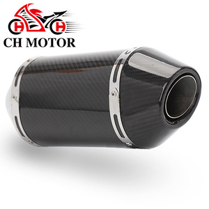 Échappement de moto 51 mm, échappement complet pour R6 ZX6R Ninja 400 <span class=keywords><strong>250</strong></span> Z1000 Z900 Z800 <span class=keywords><strong>Tmax</strong></span> 500 530 ATV Dirt Pit Bike - Product Image 1