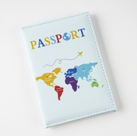 Ensemble de passeport coloré 2026, best-seller, sac de rangement, porte-billets de voyage, matériau PU, impression en relief, mode Haoxuan